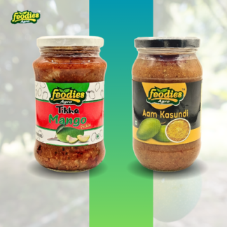 Tikha mango pickle 400gm+Aam kasundi 400gm